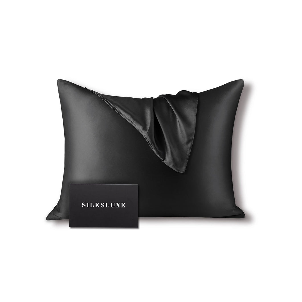 22-Momme King Silk Pillowcase- Black